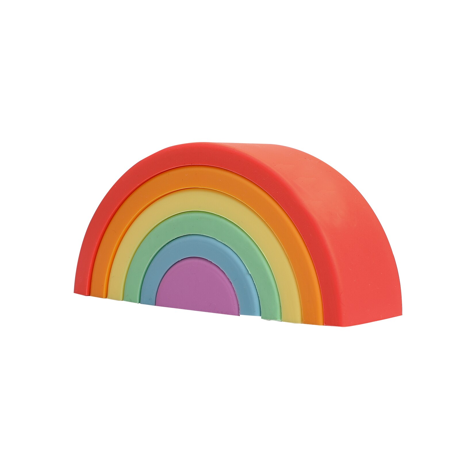 Silicone Kids Rainbow Building Blocks